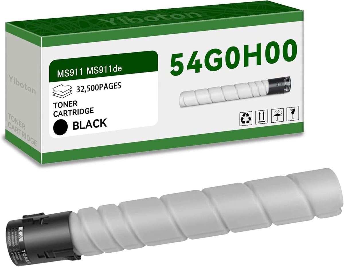 54G0H00 MS911 Black High Yield Toner Cartridges Compatible for Lex MS911 MS911de Printer (Black 32,500 Pages)