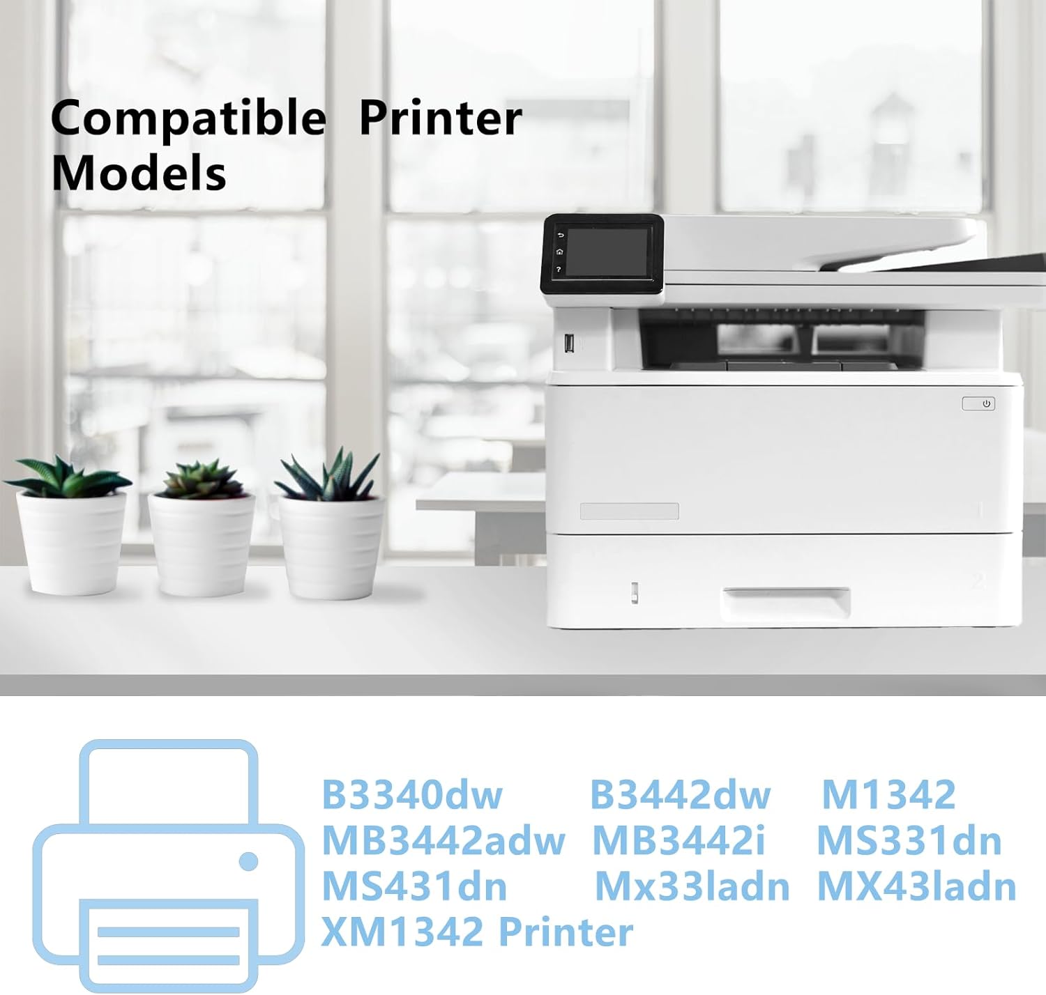 55B0ZA0 MS331 Imaging Unit MS331 Drum Unit Compatible for B3340dw B3442dw M1342 MB3442adw MB3442i MS331dn MS431dn MX331adn MX431adn XM1342 Printer