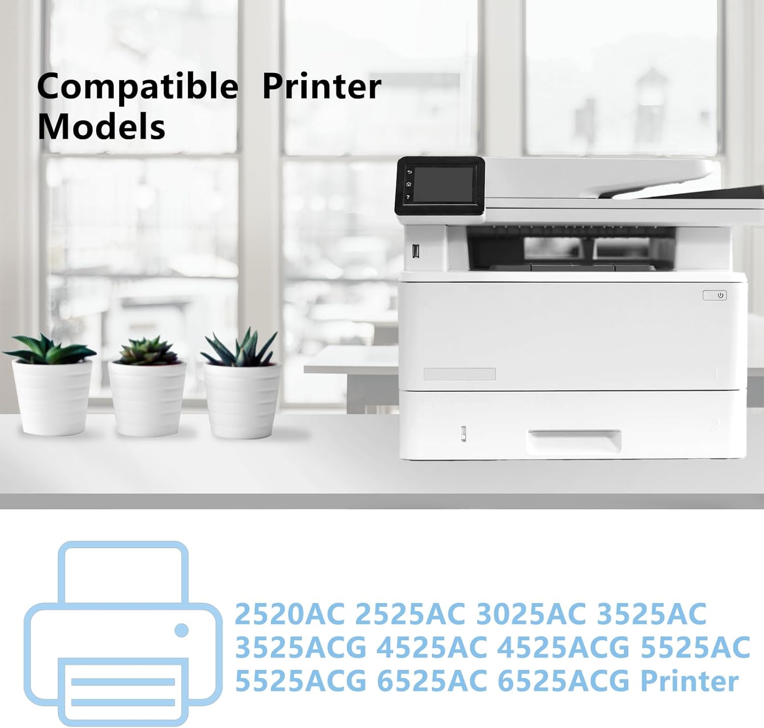 T-FC425U TFC425U T-FC425U-Y T-FC425U-M T-FC425U-C T-FC425U-K Toner Cartridges Replacement for E-Studio FC-2020AC 2520AC 2525AC 3025AC 3525ACG 4525AC 4525ACG 5525AC 5525ACG 6525AC 6525ACG Printers