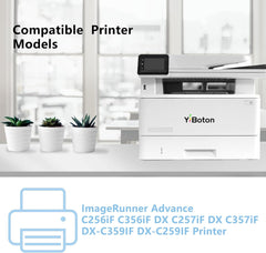 GPR58 GPR-58 XL Black Remanufactured Toner Cartridge Compatible for Canon ImageRunner Advance C256 C256iF C257 C257iF C356 C356iF C357 C357iF Printers (1 Pack)