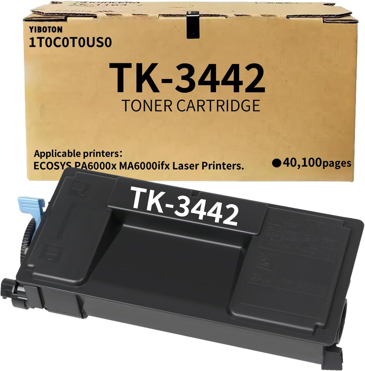 TK-3442 TK3442 Black Toner Cartridge Replacement for 1T0C0T0US0 Toner Compatible for ECOSYS PA6000x MA6000ifx Laser Printer (40,100 Pages)