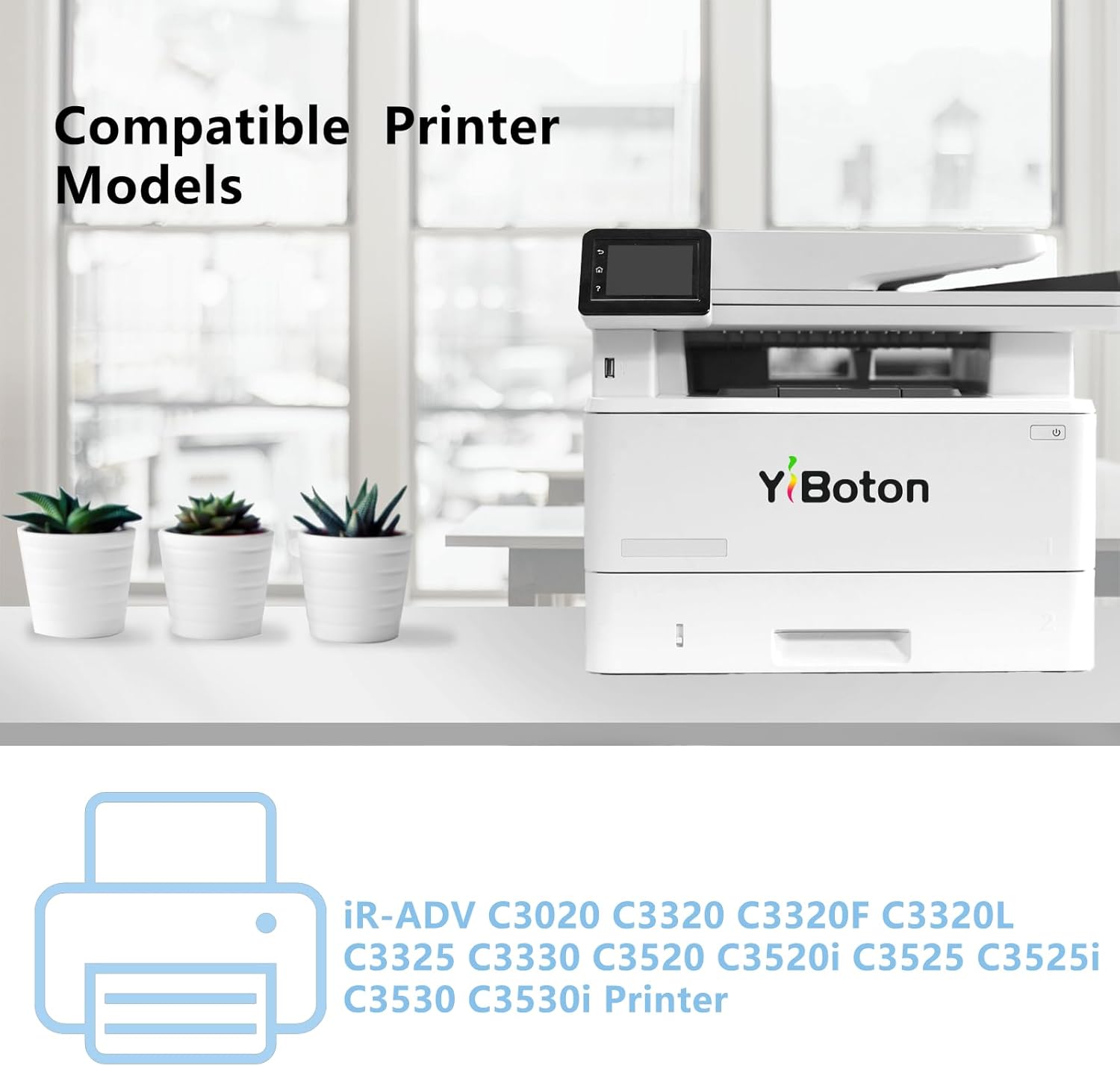 High Yield GPR53 GPR-53 Toner Cartridge Compatible for ImageRunner Advance iR-ADV C3520 C3520i C3525 C3525i C3530 C3530i Printer.