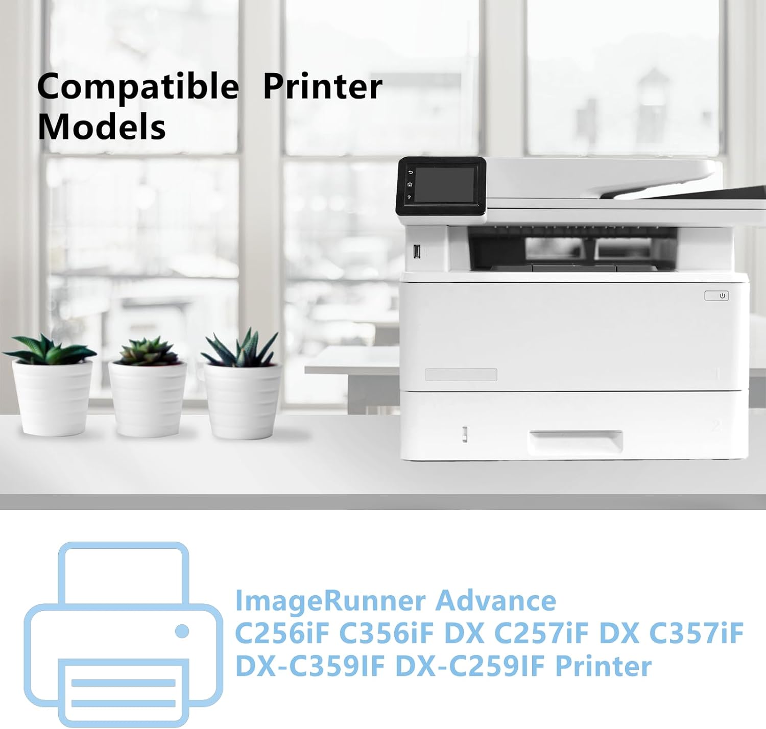 High Yield GPR-58 GPR58 Toner Cartridge for Imagerunner Advance iR-ADV C256 C256iF C257 C257iF C356 C356iF C357 C357iF Printers.