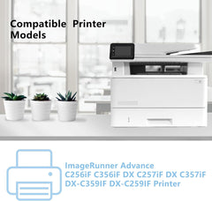 High Yield GPR-58 GPR58 Toner Cartridge for Imagerunner Advance iR-ADV C256 C256iF C257 C257iF C356 C356iF C357 C357iF Printers.