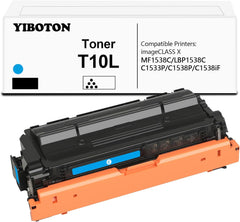 T10 T10L Cyan Toner Cartridge Remanufactured Replacement 4565C001 Toner (with New Chip) for Color imageCLASS X LBP1538C MF1538C C1533P C1538P C1538iF Printers(1 Pack)