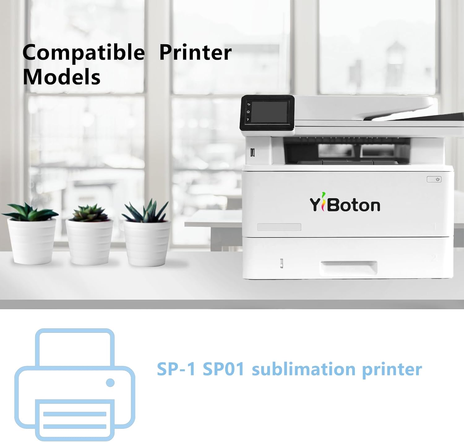 SP-1 SP01 Sublimation Ink Cartridges (5-Pack) SP01BKS SP01CS SP01MS SP01YS Ink Compatible with Br0ther Thermo Sublimation SP-1 Printers,110ML