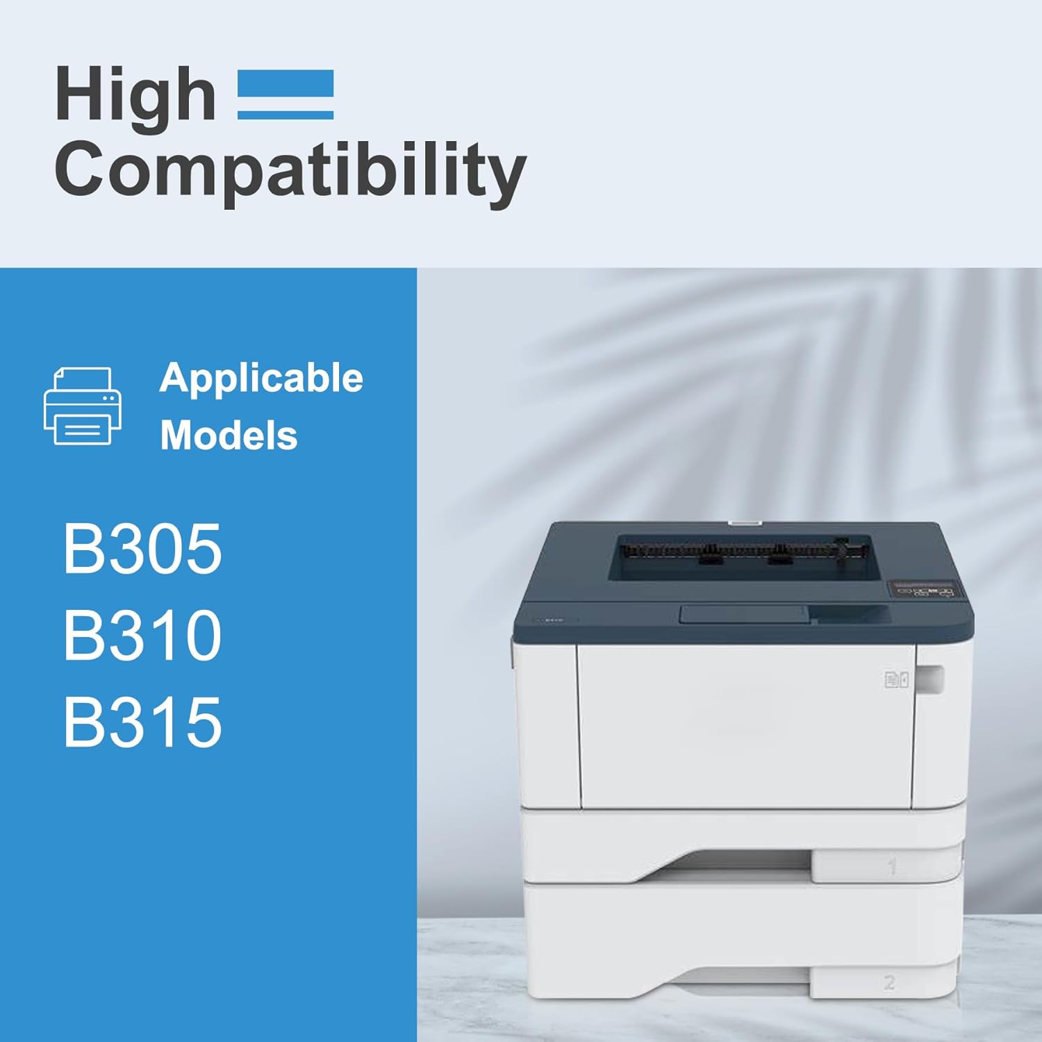 B305 B310 B315 Black Toner Cartridge (with Chip) , 1 Pack Black 006R04376 Toner Cartridge Replacement for Xerox B305/B310/B315 Printer Toner