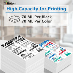 GI-25 GI25 XXL Ink Bottle High-Capacity Ink Compatible with GI25 Ink use for Canon MAXIFY GX2020 and GX1020 Printer Pigment Ink (4-Pack 70 ml)