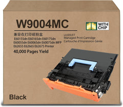 W9004MC XL Black Toner Cartridge [with New Chip] Compatible for Managed E60155dn E60165dn E60175dn E60055dn E60065dn E60075dn MFP E62655 E62665 E62675 Printer