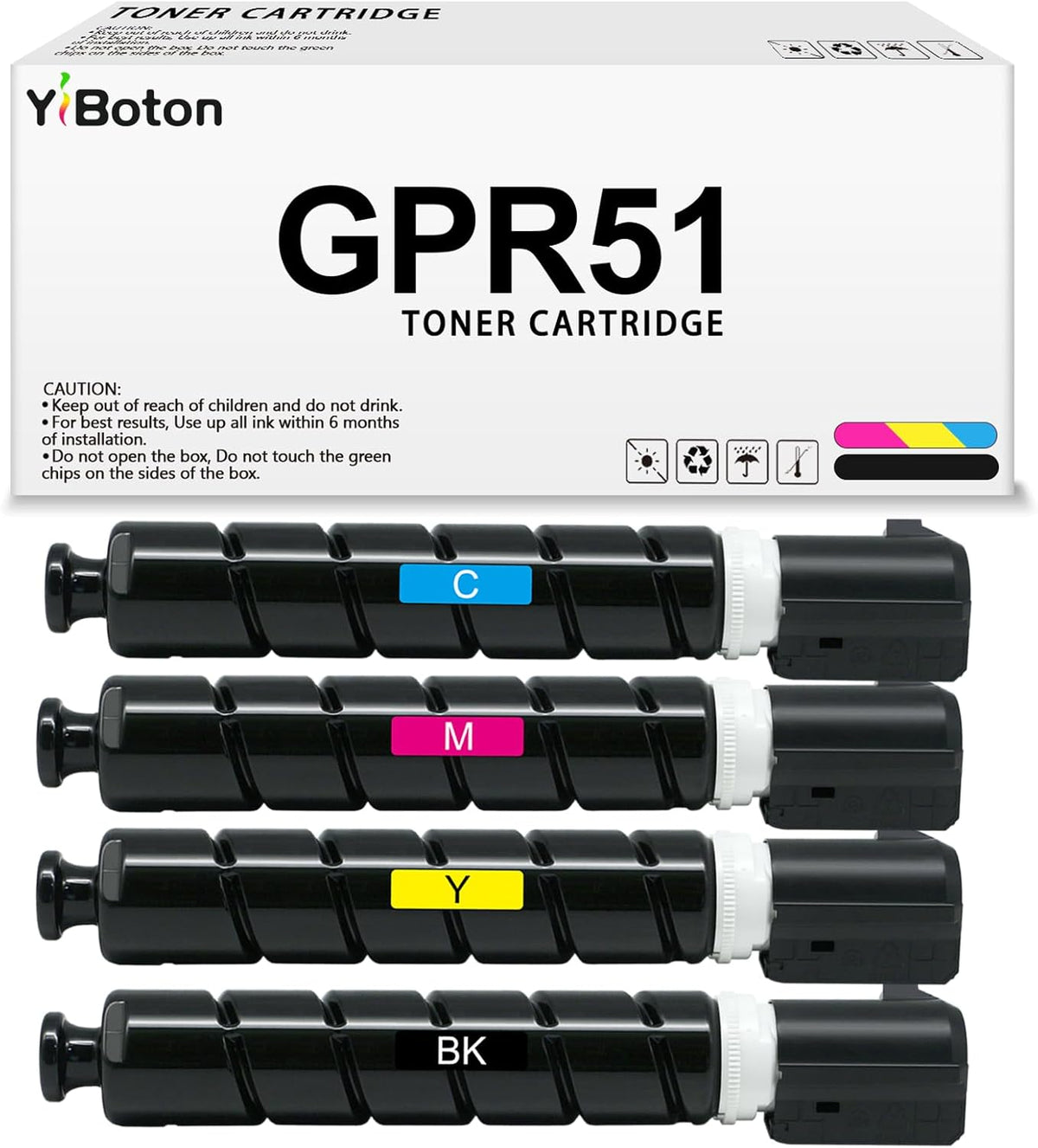 GPR-51 GPR51 High-CapacityToner Cartridge 8516B003AA 8517B003AA 8518B003AA 8519B003AA Toner Compatible for Canon ImageRunner Advance iR-ADV C250iF C255iF C350iF C350P C355iF Printer