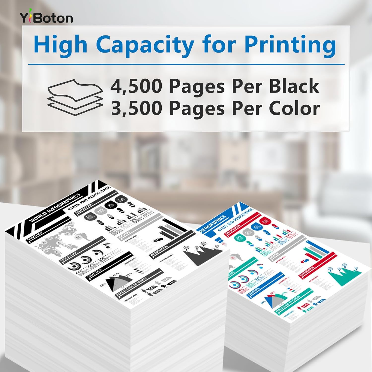 High Yield TK5242 TK-5242 Toner Cartridge TK-5242K TK-5242C TK-5242M TK-5242Y Toner Replacement for Kyocera ECOSYS P5026cdn P5026cdw M5526cdn M5526cdw Printer.(4-Pack, 1Black/1Cyan/1Magenta/1Yellow)