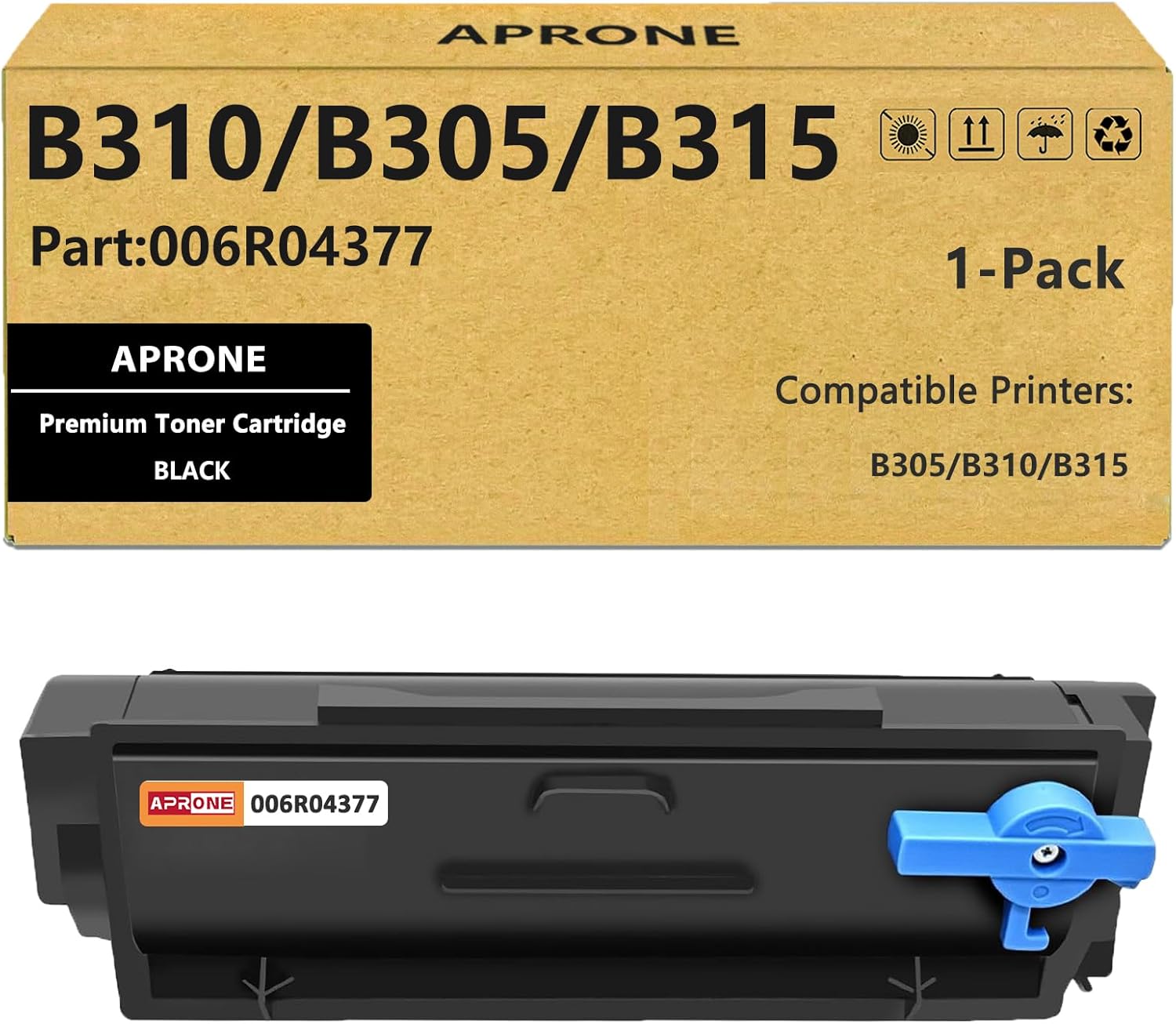 B230 B225 B235 Black Toner Cartridge with New Chip Compatible for Xerox 006R04400 006R04401 Toner Cartridge for B230 B225 B235 Printer (Black,1-Pack)