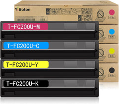 T-FC200U TFC200U High Yield Toner Cartridges Replacement for T-FC200U-K T-FC200U-C T-FC200U-M T-FC200U-Y Toner Use for E-Studio 2000AC 2500AC Printer