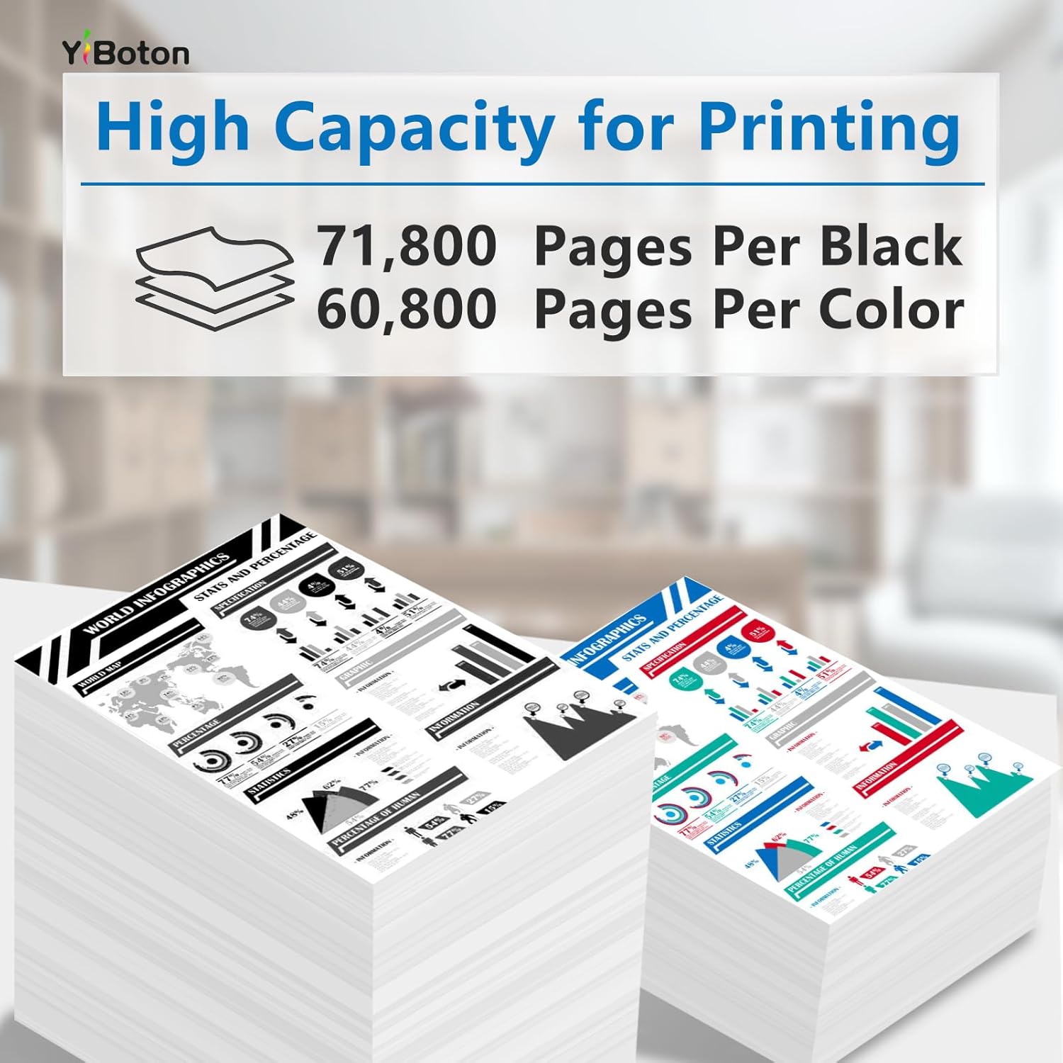 High Yield GPR61 GPR-61 Toner Cartridge Compatible for Canon ImageRunner AdvanceDX C5840i C5850i C5860i C5870i Printer.(3763C003AA 3764C003AA 3765C003AA 3766C003AA)