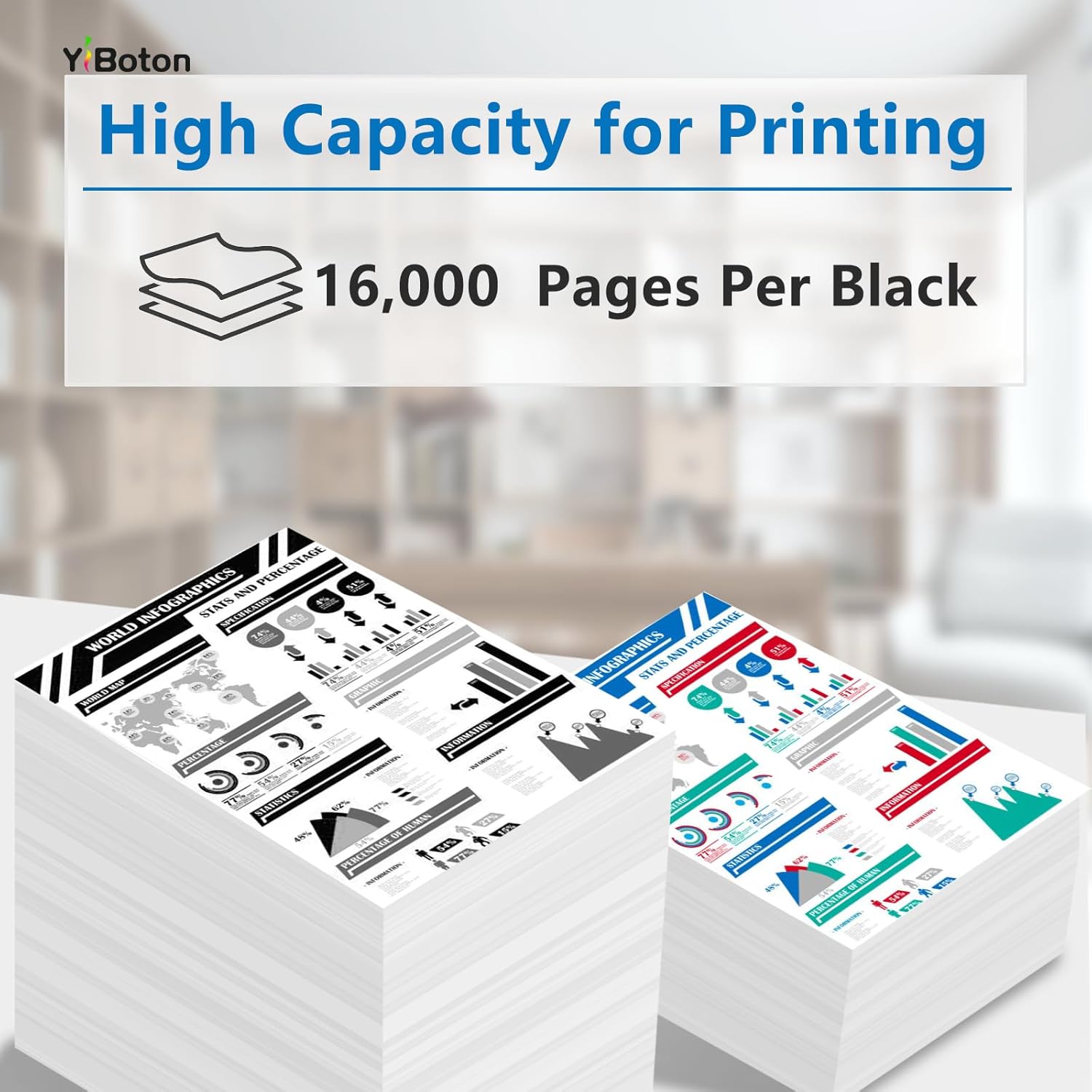 W9060MC Black High Capacity Toner Cartridge Compatible for Color Managed E55040 E55040DW E57540dn E57540C Printer