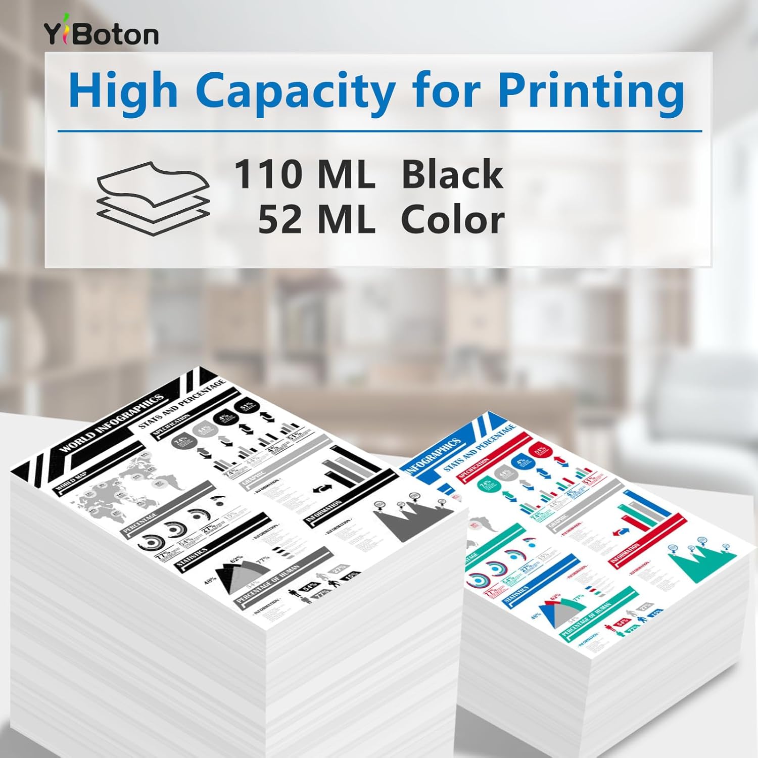 SP-1 SP01 Sublimation Ink Cartridges (5-Pack) SP01BKS SP01CS SP01MS SP01YS Ink Compatible with Br0ther Thermo Sublimation SP-1 Printers,110ML