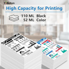 SP-1 SP01 Sublimation Ink Cartridges (5-Pack) SP01BKS SP01CS SP01MS SP01YS Ink Compatible with Br0ther Thermo Sublimation SP-1 Printers,110ML