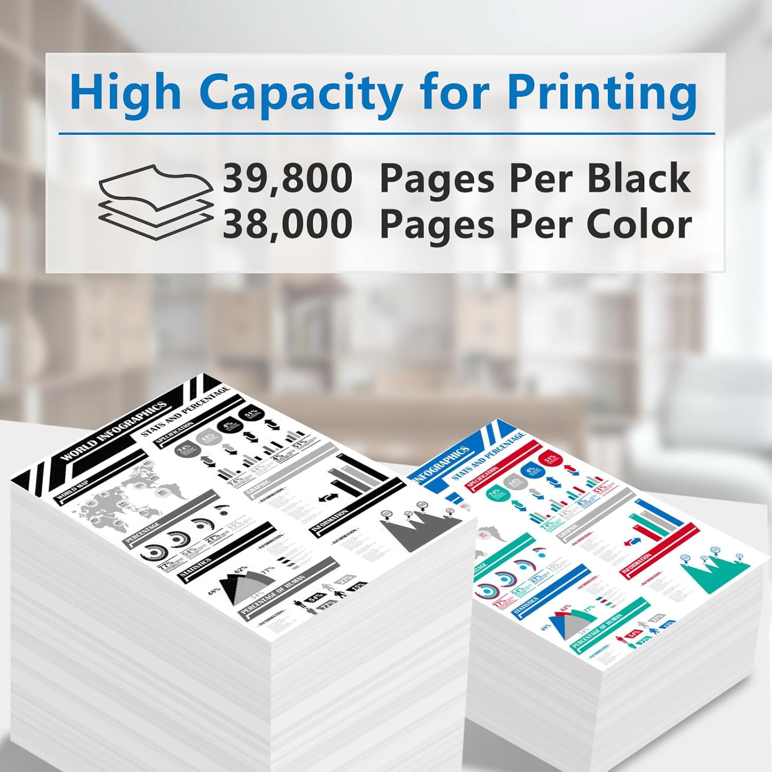 T-FC220U TFC220U Toner Cartridge Replacement for T-FC220UK T-FC220UC T-FC220UY T-FC220UM Toner Use for E-Studio 2520AC Printer. (4-Pack)