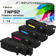 TNP92 TNP-92 Toner Cartridge Remanufactured TNP-92K TNP-92C TNP-92M TNP-92Y Set AE1Y130 AE1Y230 AE1Y330 AE1Y430 Suitable for Minolta Bizhub C3120i Printer.(4 Pack)