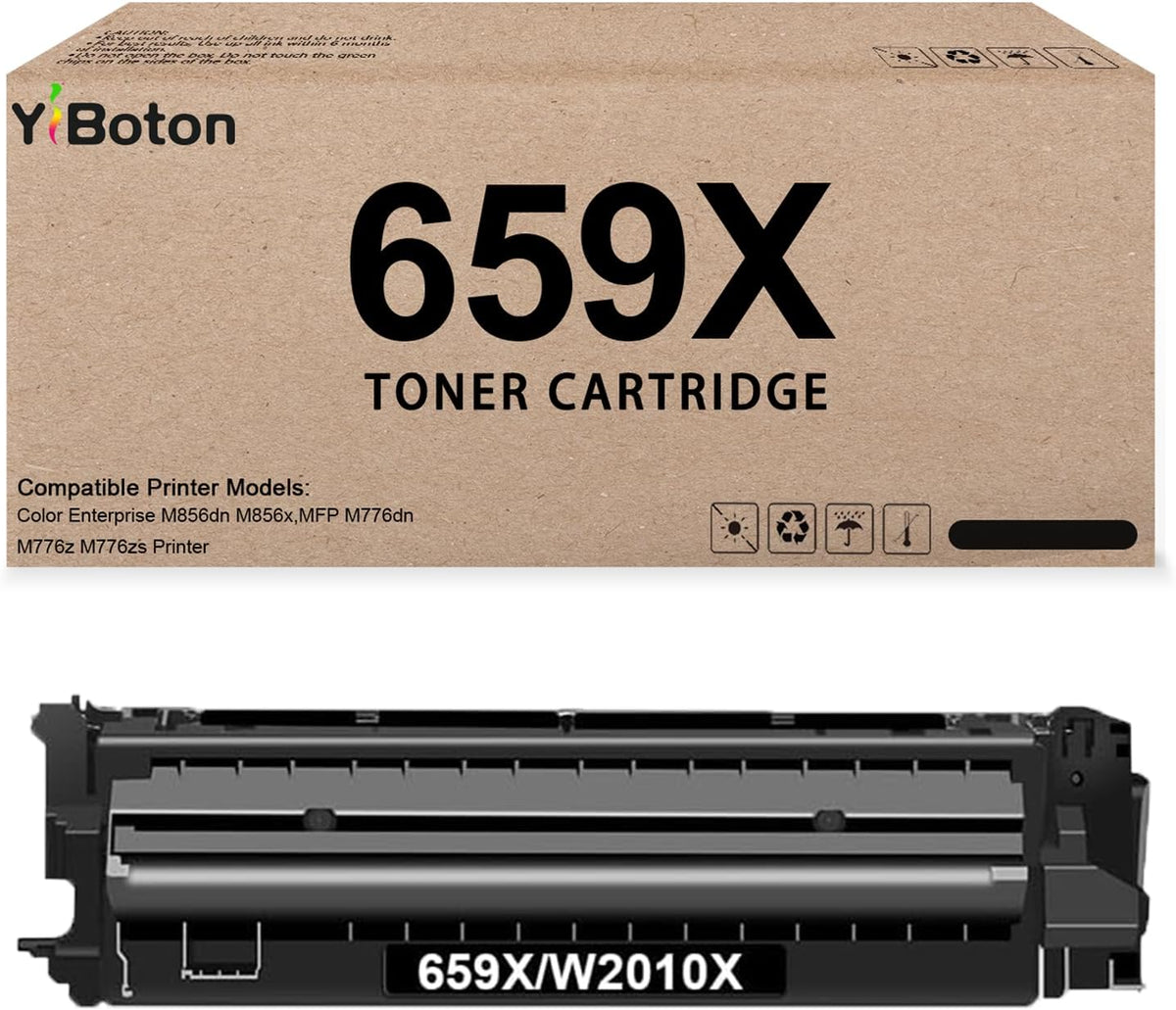 659X Black Toner Cartridge Remanufactured 659X W2010X Toner Cartridge Compatible Works with Color Enterprise M856dn M856x MFP M776dn M776z M776zs Printer(Newly Upgraded Version 5.0 chip)