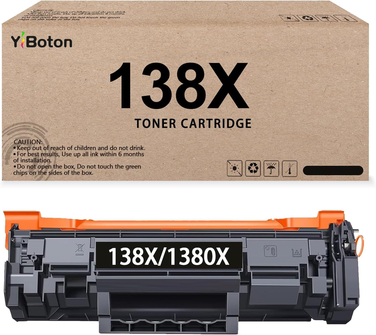 High Yield 138X Black Toner Cartridge (with New Chip) Replacement 138A W1380X 138X W1380A Compatible for Pro 3001dn 3001dw MFP3101 fdn MFP3101 fdw Printer (1-Pack)