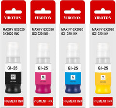 GI-25 GI25 XXL Ink Bottle High-Capacity Ink Compatible with GI25 Ink use for Canon MAXIFY GX2020 and GX1020 Printer Pigment Ink (4-Pack 70 ml)