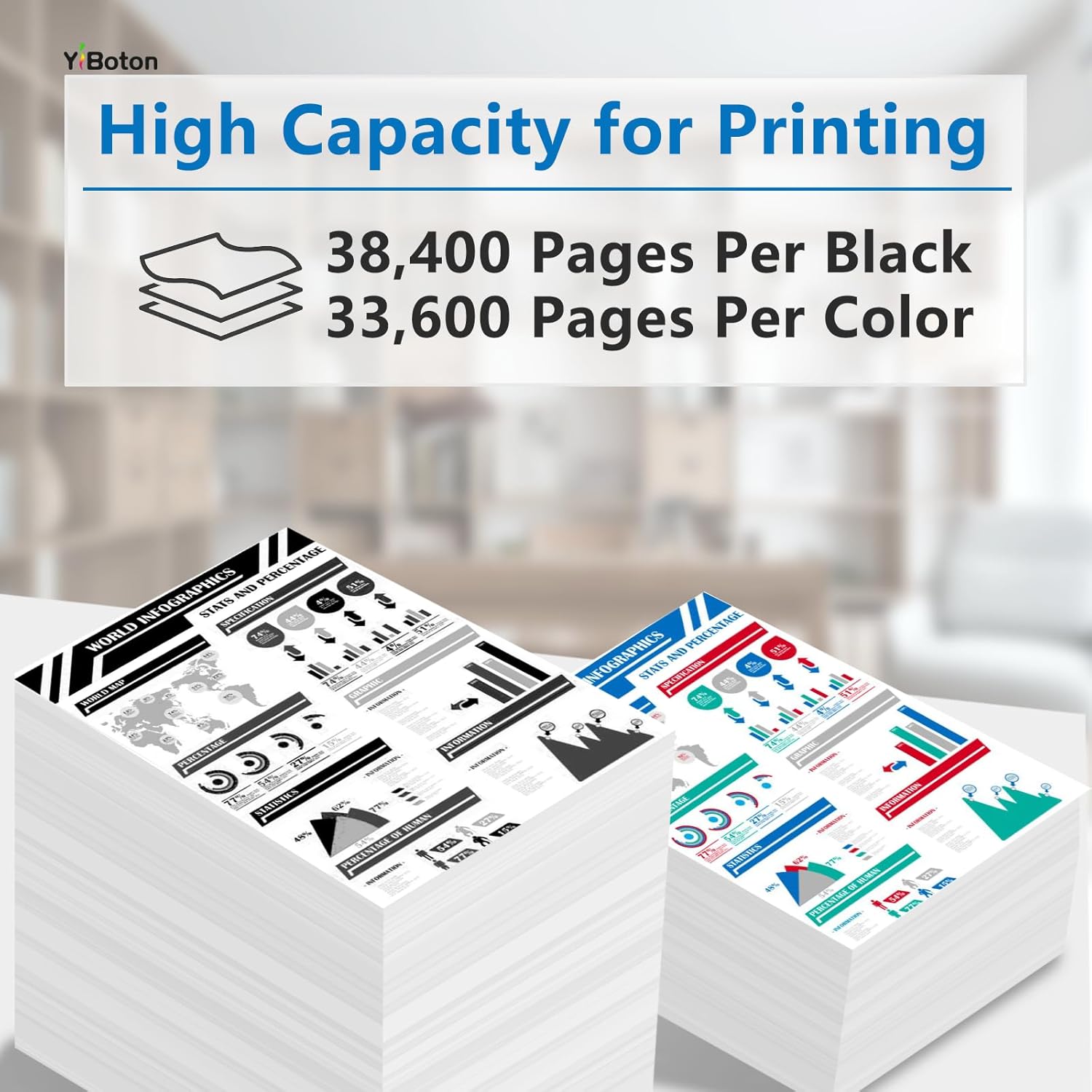 High Yield TFC415U T-FC415U Toner Cartridge Replacement T-FC415U-K T-FC415U-C T-FC415U-M T-FC415U-Y Toner Cartridge for e-Studio 2515AC 3015AC 3515AC 4515AC 5015AC Printer (4 Pack)